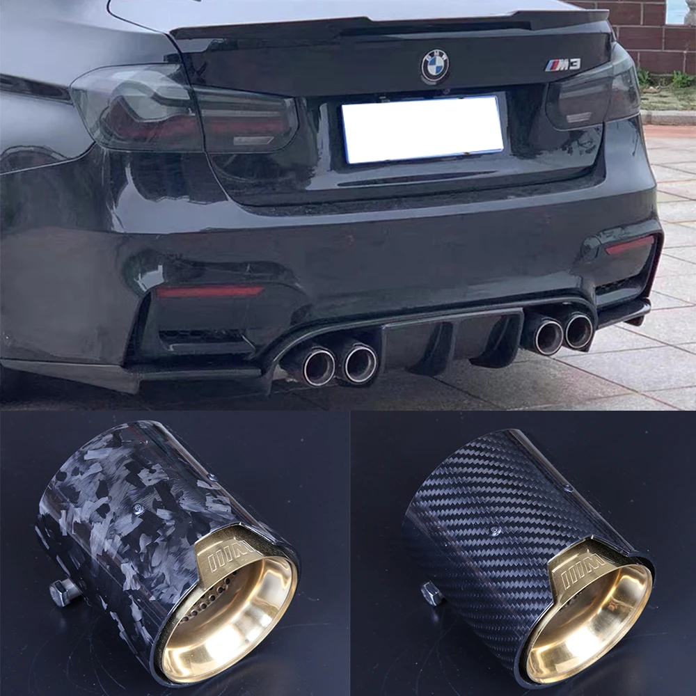 

Для BMW F22 F23 F87 F30 F80 F32 F33 F36 F82 F83 F10 G30 F90 F06 F12 F13 украшение для выхлопной трубы из углеродного волокна