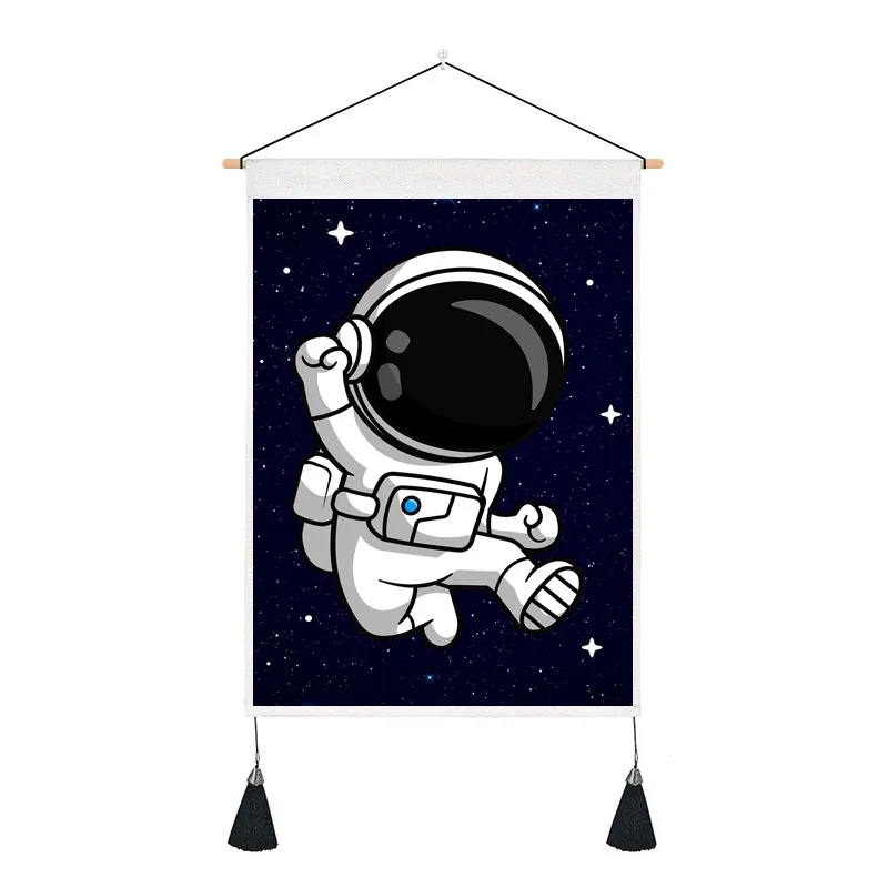 

Fashion Tapestry Space Galaxy Star Pattern Astronaut Rectangule Background Cloth Bedroom Study Living Room Sofa Hanging Painting