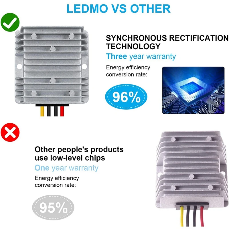 Конвертер DCDC напряжение 48 В до 12 в 10A 120 Вт преобразователь напряжения