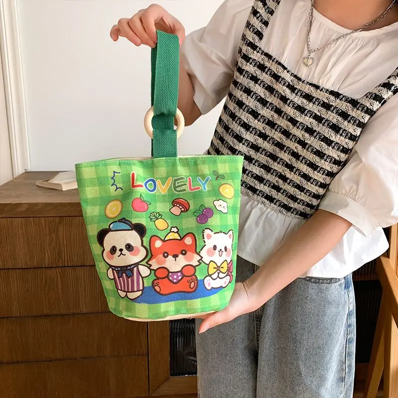 2024 новые холщовые детские сумки для подгузников мамы сумка студенческого обеда