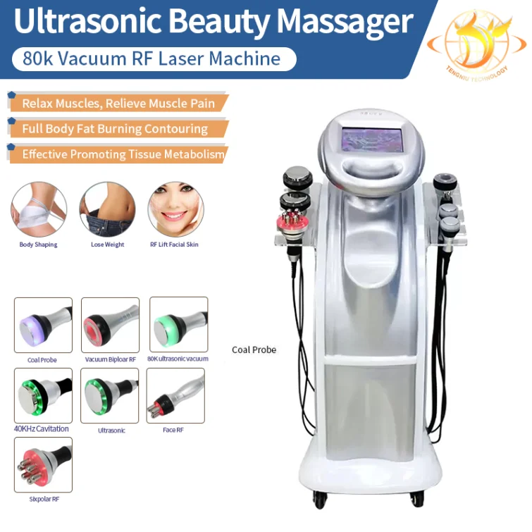 

Slimming Machine 7 In 1 Ultrasonic 80K Cavitation Slimming Face And Body Shaping Vacuum Liposuction Dds Roller Massage Lifting I