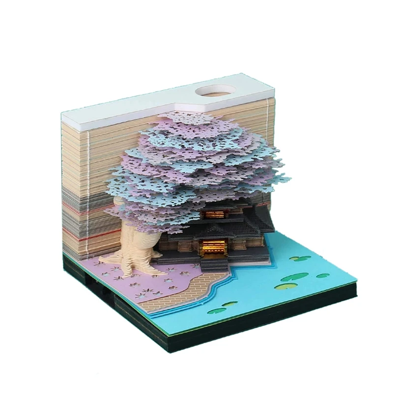 

3D стики для заметок, удобные Стикеры, бумага, карточка для творчества, «сделай сам», стикеры с светильник кой