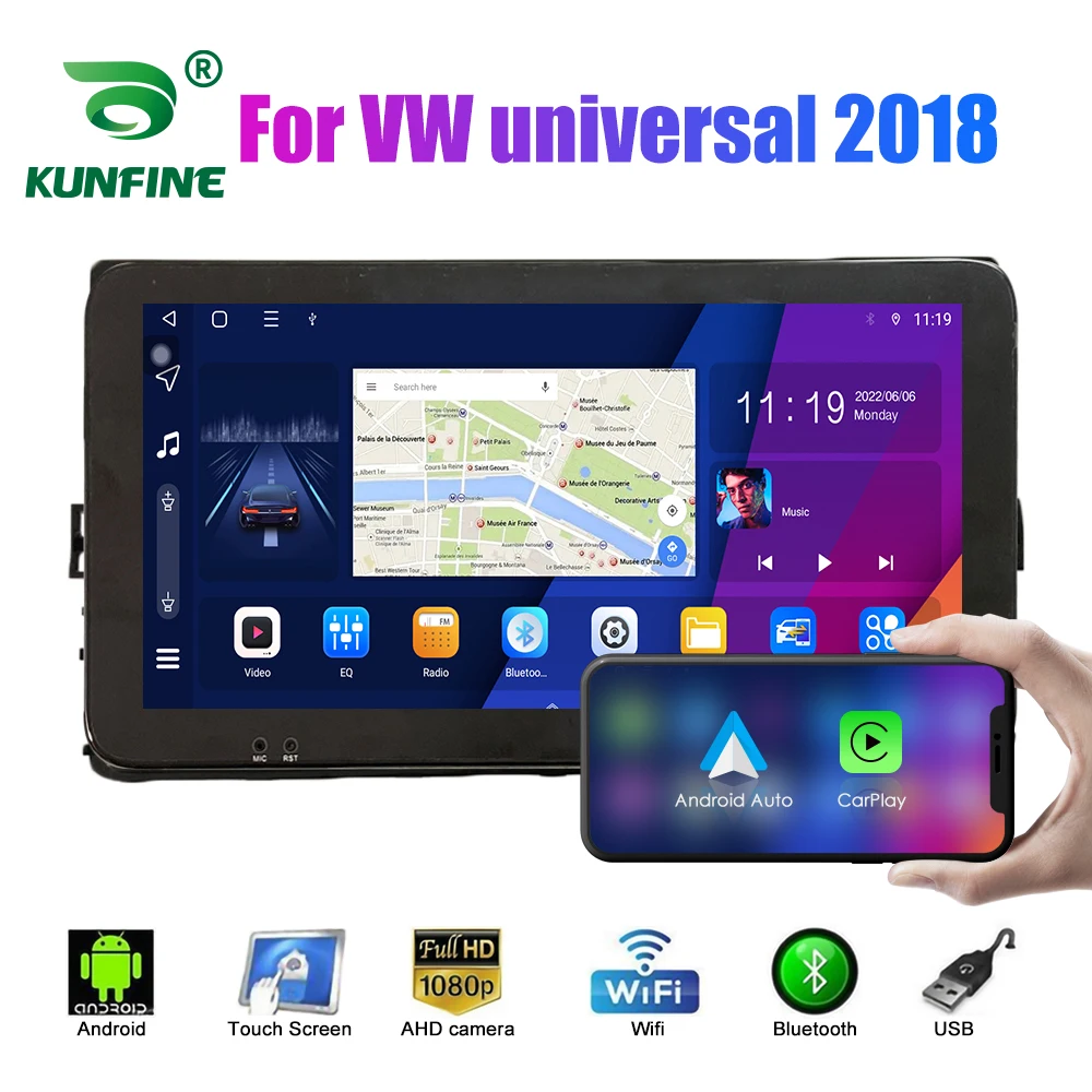 

10.33 Inch Car Radio For VW universal 2018 2Din Android Octa Core Car Stereo DVD GPS Navigation Player QLED Screen Carplay