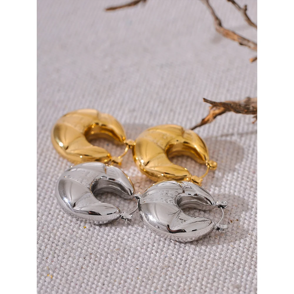 Новинка необычные серьги-кольца Yhpup из нержавеющей стали очаровательные