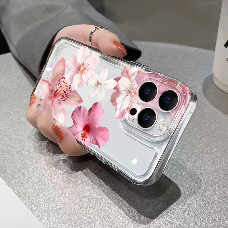 Фото Чехол с цветочным коллажем и милым узором для Samsung S26 Ultra, S25, S24, S23, S21 FE, S22 Plus, а также для Galaxy A16, A36, A55, A54, A53 5G Funda №4