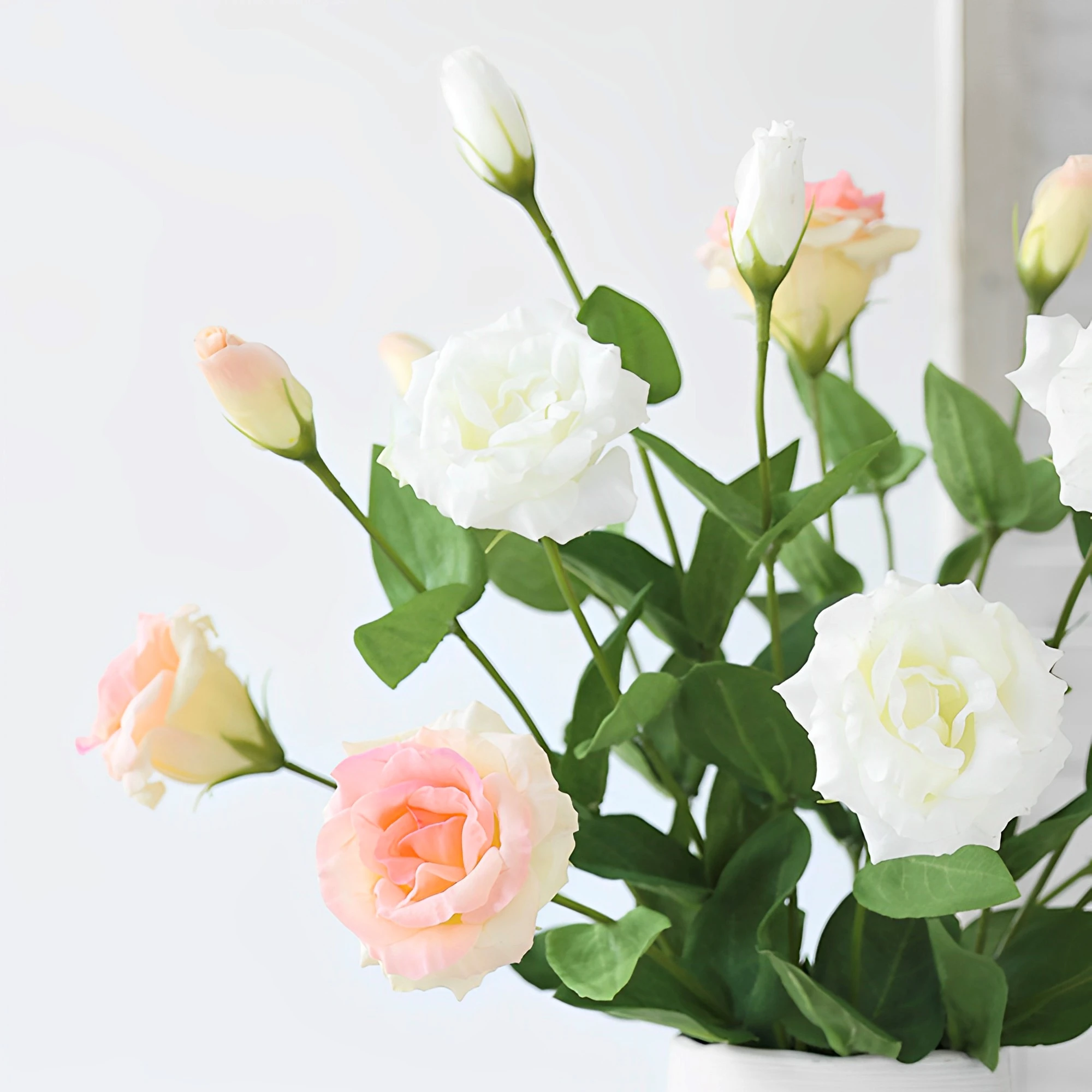 2 шт. увлажняющие Искусственные цветы Lisianthus 62 см