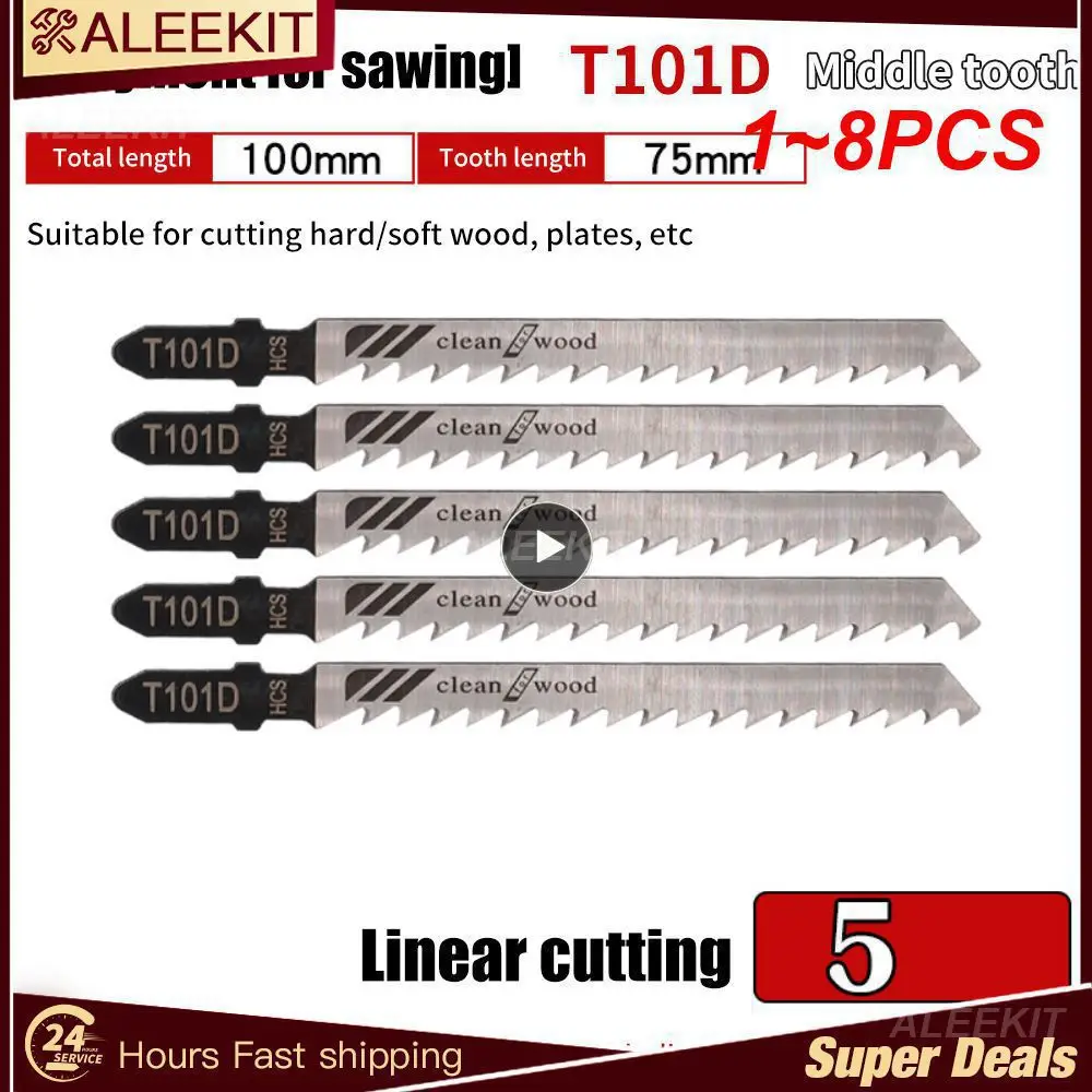 

1~8PCS 132mm T318A T-shank Saw Blades For Wood Metal Cutting Blades Reciprocating Saw Blade Set Jigsaw Blade
