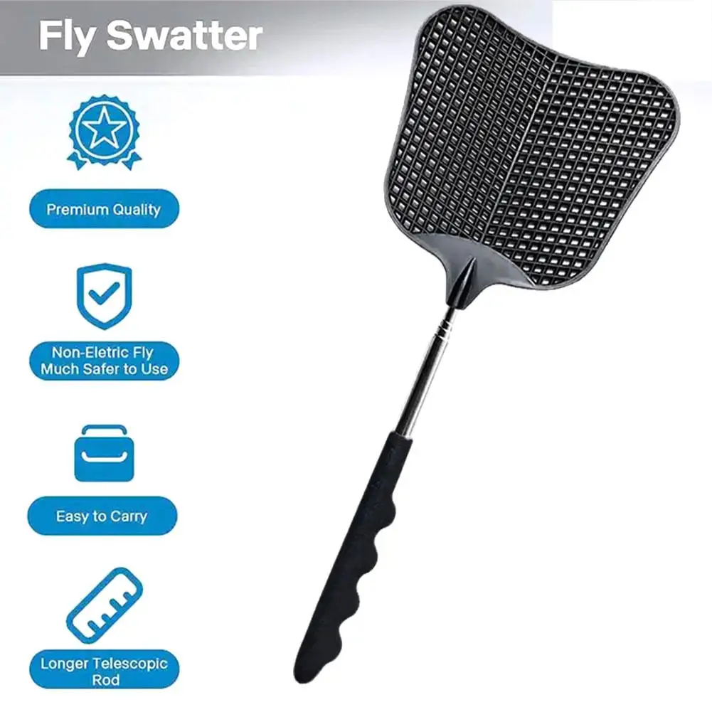 

1pc A Retractable Fly Swatter Prevent Pest Mosquito Flies Trap Retractable Tool Swatter And Home Garden Supplies X8h3