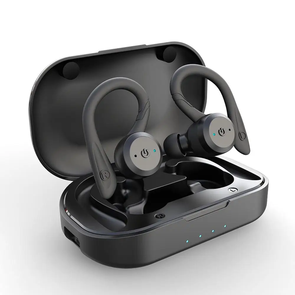 

Wireless Headset Noise Reduction Bluetooth-compatible Earplugs Ergonomic Design In-ear Ear Hooks High-power Sports Headphones