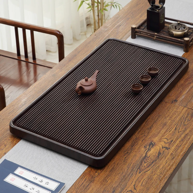 

Kung Fu Rectangle Tray Creative Nordic Serving Tea Ceremony Tray Rectangle Wooden Bandejas Madera Para Decorar Rolling Tray