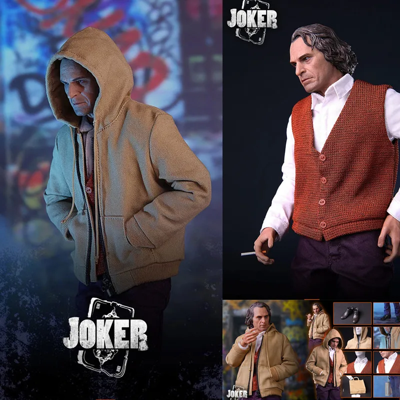 

1/6 Joker TOP-001 Crazy Comedian Arthur Lunatic JOKER Joaquin Casual Clothes Full Set Phoenix For 12Inch Male Action Figure Toy