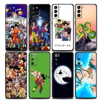 anime dragonball son goku phone case for samsung galaxy s7 s8 s9 s10e s21 s20 fe plus note 20 ultra 5g soft silicone case funda