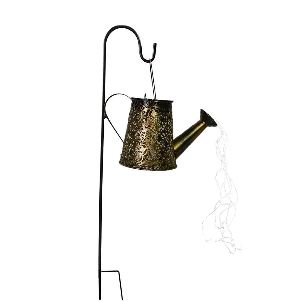 

Kettles Solar Light Lawn Garden Decor LED Lamp Bronze Landscape Lamp Outdoor Lamp For Street Courtyard Hollow Lamp