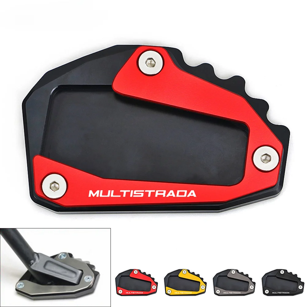 

For Ducati Multistrada 1100 1200 / S / GT 1260 Motorcycle Side Stand Enlarger Kickstand Enlarge Pad CNC Aluminum Accessories