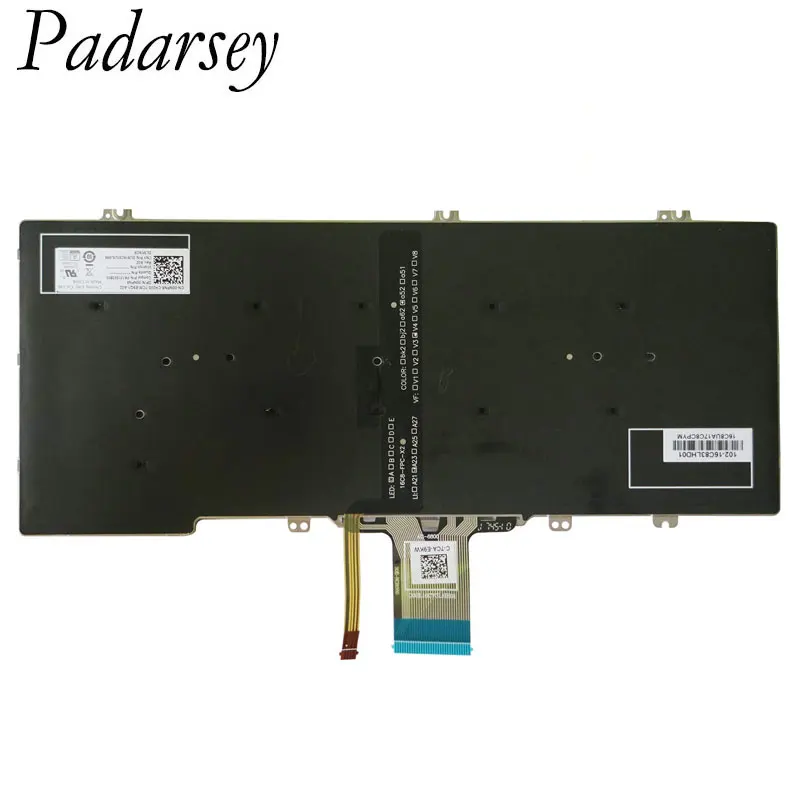 Сменная клавиатура Padarsey для ноутбука Dell Latitude 5280 5289 7280 7290 7380 7389 7390 без рамки
