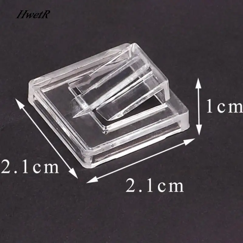 

10PCS Transparent Finger Ring Display Stand Holder Jewelry Tray Ring Showcase