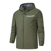 mens jacket couple spring and autumn outdoor windbreaker fishing zipper jacket windbreaker waterproof hooded jacket