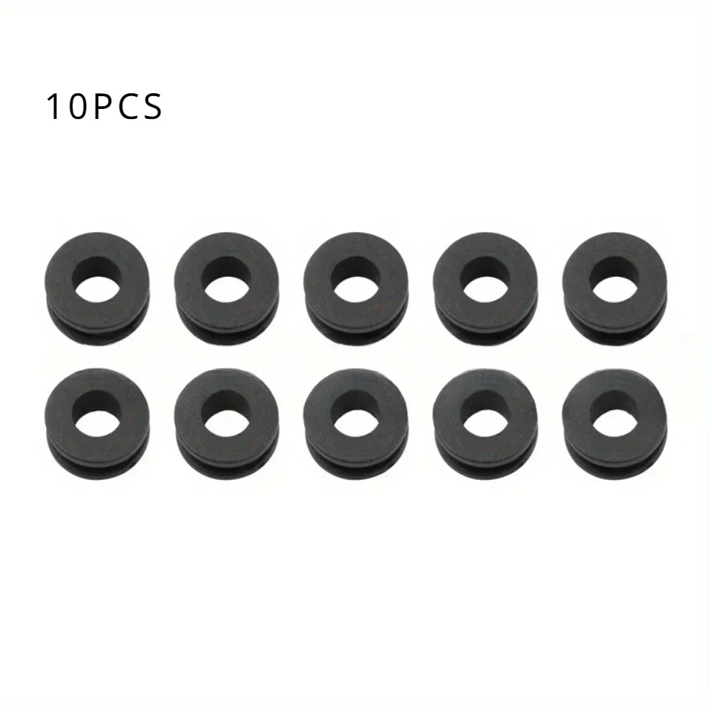 

10 шт., боковая крышка обтекателя мотоцикла, резиновые втулки, пластиковые шайбы, подходящие для Yamaha Honda Suzuki Kawasaki
