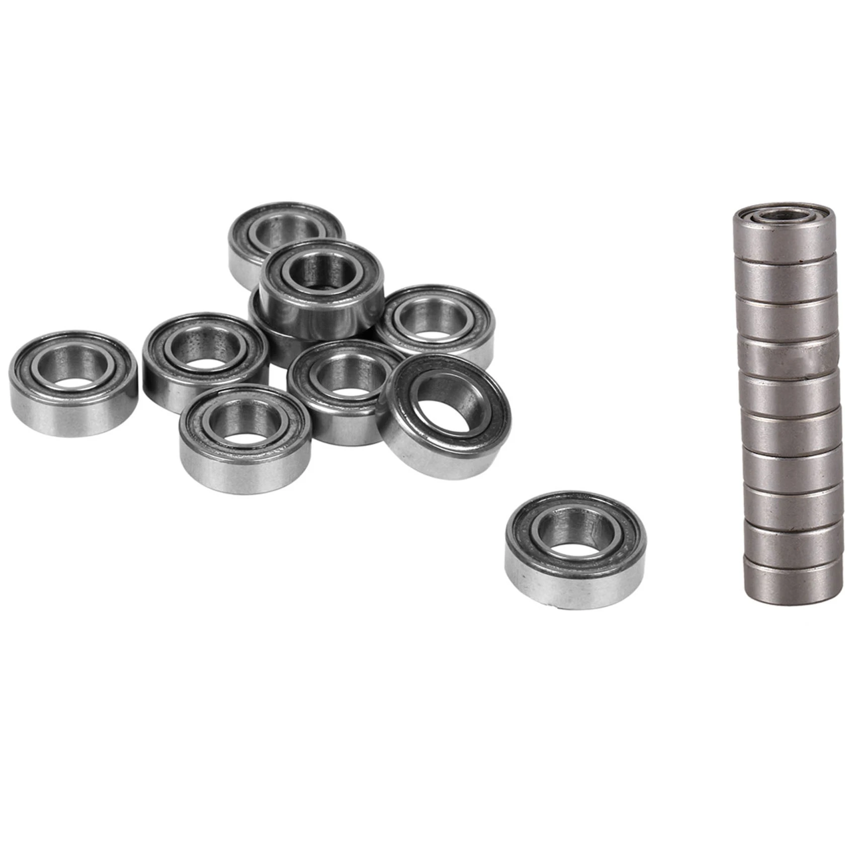 

20Pcs Miniature Deep Groove Radial Ball Bearings - 10Pcs 686Z 6 x 13 x 5Mm & 10Pcs Mr126Zz 6 x 12 x 4Mm