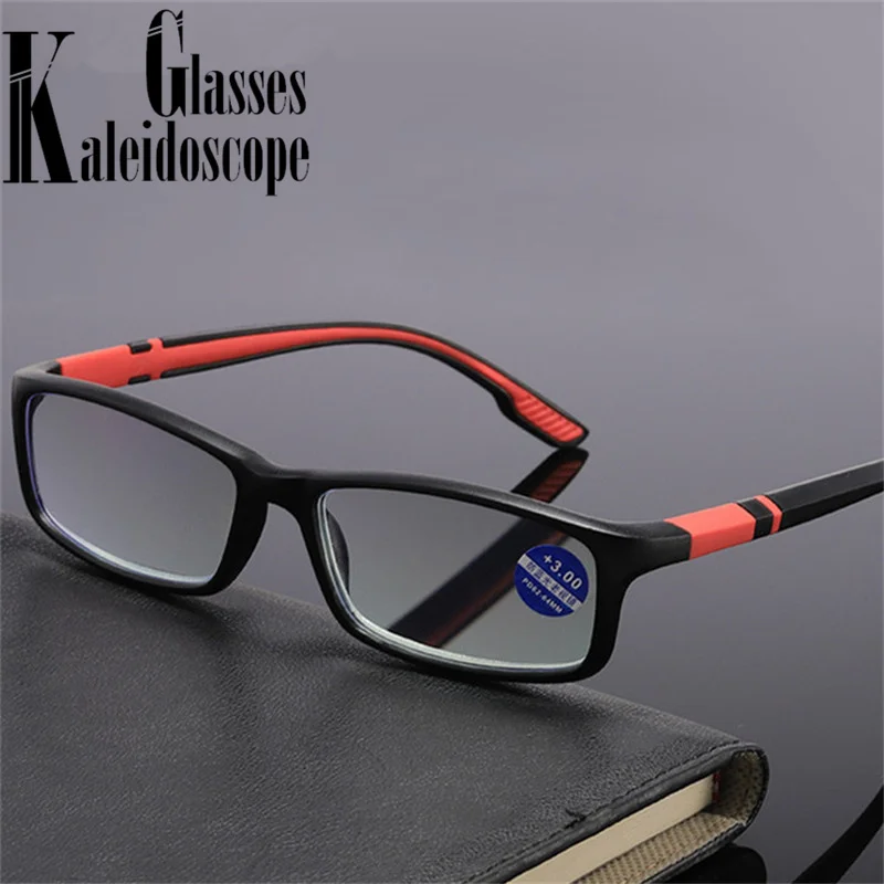 

TR90 Square Reading Glasses Women Men Anti Blue Light Presbyopia Eyeglasses Vintage Prescription Hyperopia Eyewear +1.0 1.5 2.0