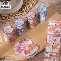 mr paper 4 styles pet tape creative cartoon cute hand account diy material stationery scrapbooking stickers label masking tape