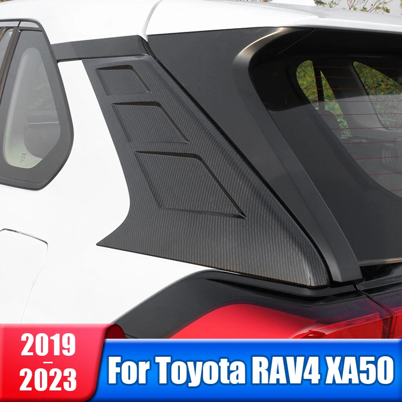 

Автомобильная наклейка на заднее стекло C, отделка столба, Наклейка для Toyota RAV4 2019 2020 2021 2022 RAV 4 XA50, гибридные аксессуары LE XLE
