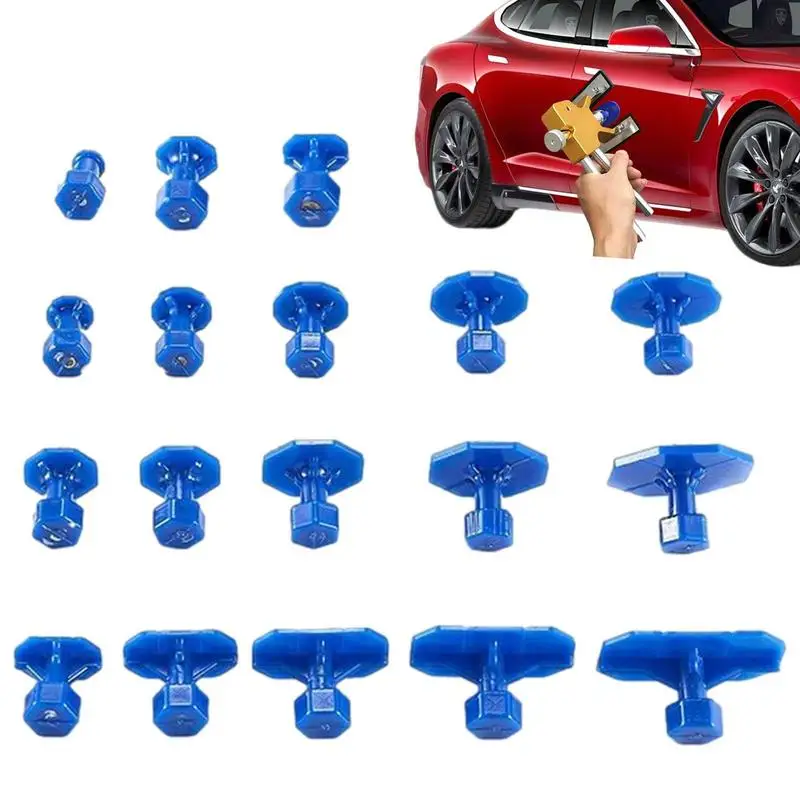 

Car Dent Repair Tabs 18pcs Auto Body Dent Lifter Removal Tool Kit Damage Fix Dent Maintenance For SUVs Sports Cars Washing