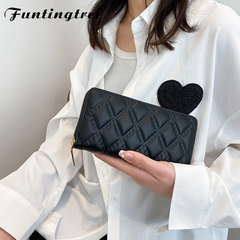 

Women RFID Blocking Large Capacity Luxury Wax Genuine PU Clutch Wallet Card Holder Organizer Ladies Purse Zipper Designer Wallet