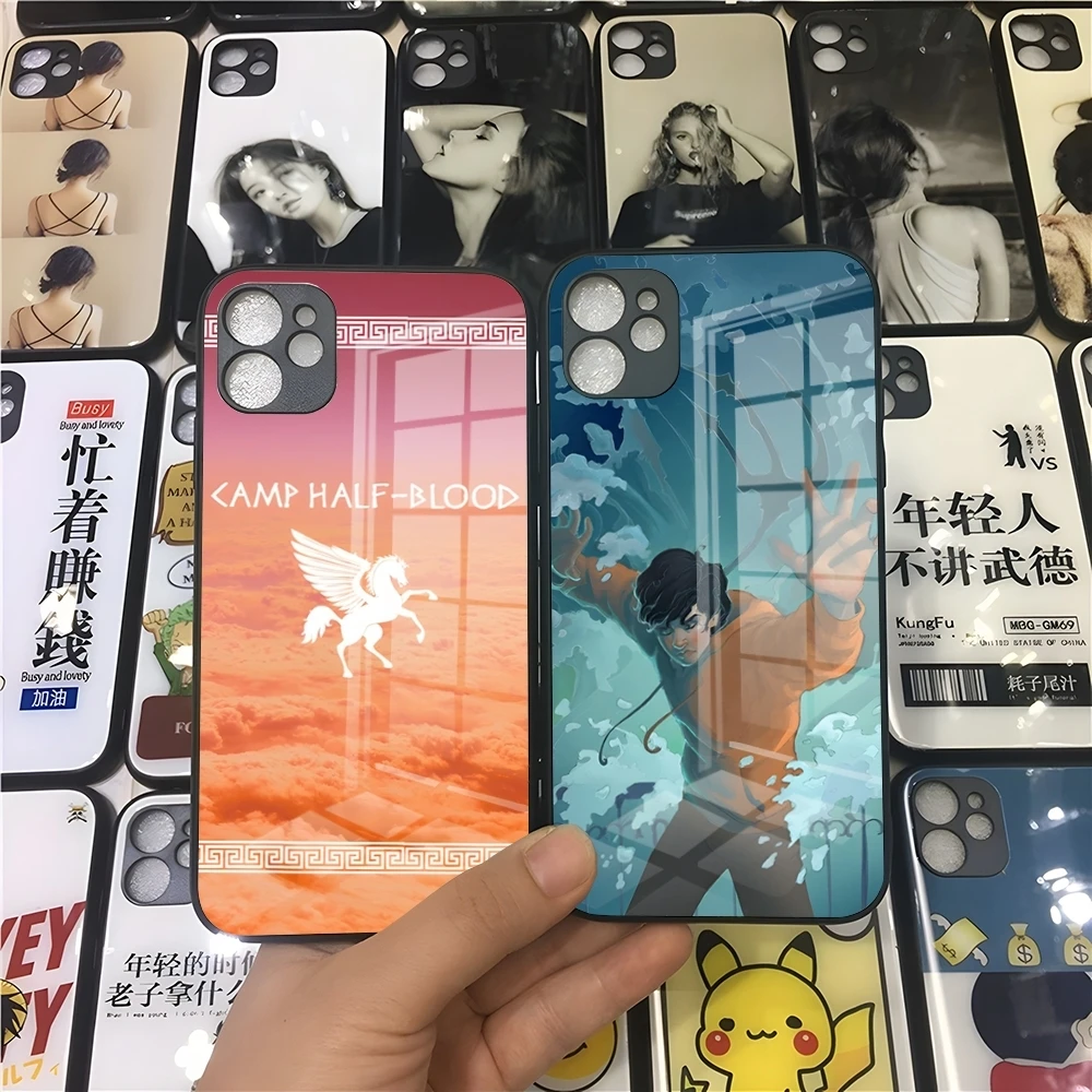 Чехол для телефона P-Percy Jackson с мультяшным рисунком IPhone 16 15 14 Pro 11 13 12 Mini XS XR Max 6 8 7 Plus SE