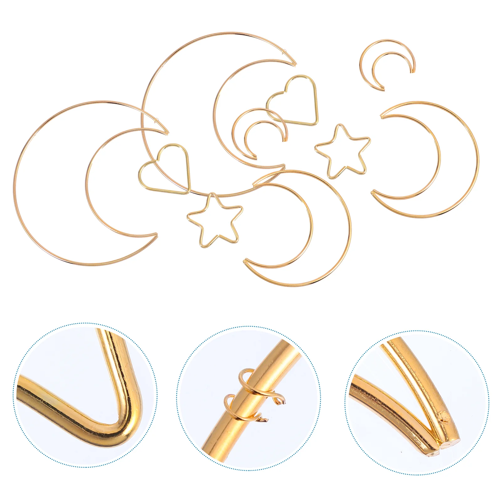 

Wreath Metal Frame Rings Macrame Hoops Dream Catcher Forms Heart Hoopcrafts Star Moon Ornament Craft Diy Dreamcatcher Sizes Wire