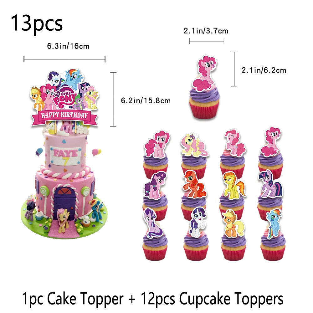 Фольгированные воздушные шары Little Pony розовый гелиевый баннер в виде лошади