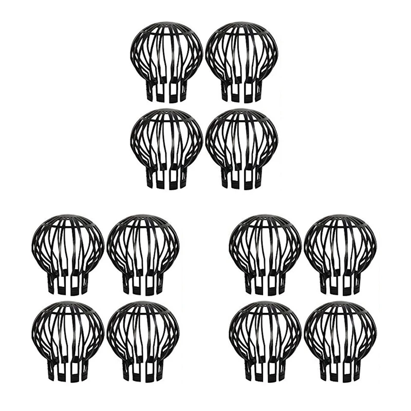 

Hot 12PCS Gutter Guard Downspouts Filter Strainer Preventing Leaf Debris Branches Roof Moss From Clogging The Pipes