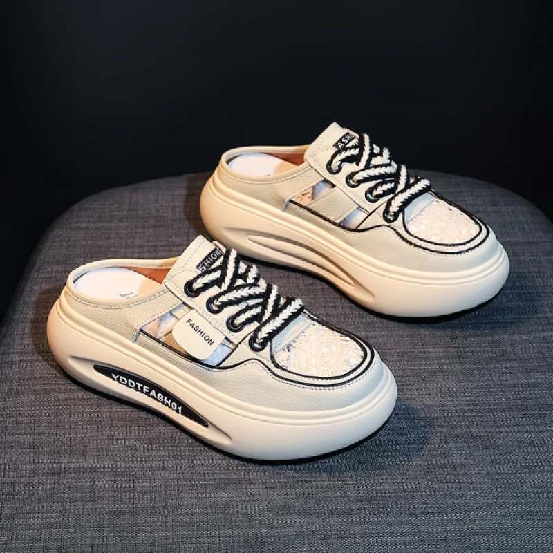 

Thick-soled Baotou half-slippers women's summer new outerwear lazy shoes