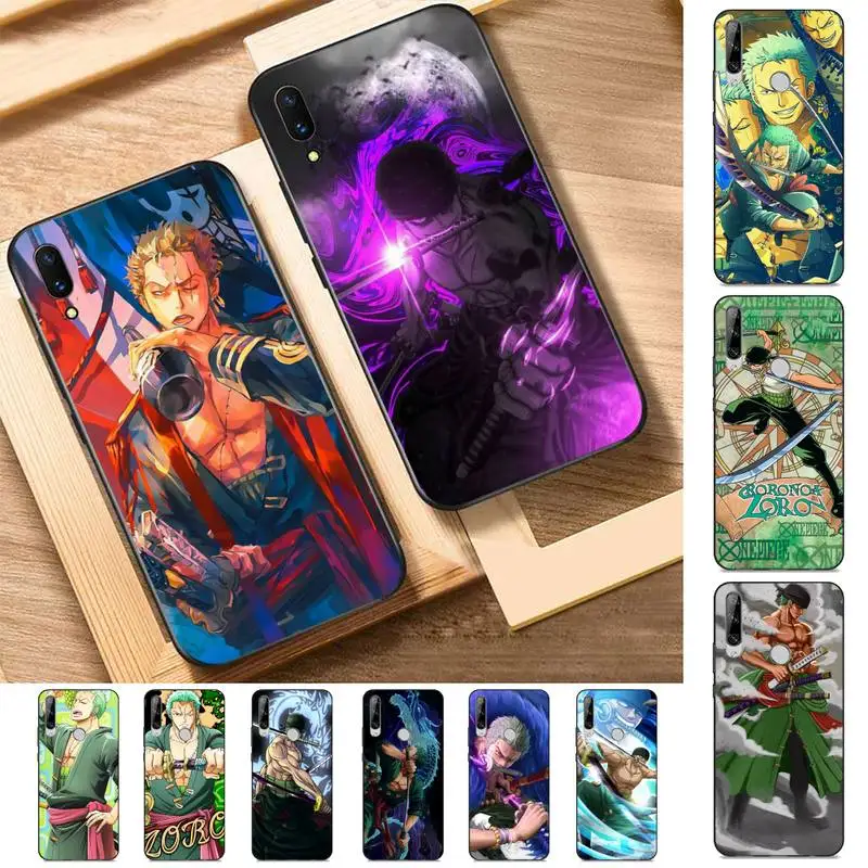 

BANDAI Anime One Piece Roronoa Zoro Phone Case for Huawei Y 6 9 7 5 8s prime 2019 2018 enjoy 7 plus