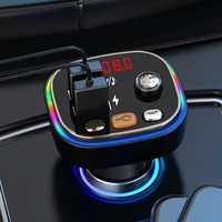 dual usb car charger bluetooth 5 0 fm transmitter wireless handsfree audio receiver mp3 modulator 3 1a fast charger