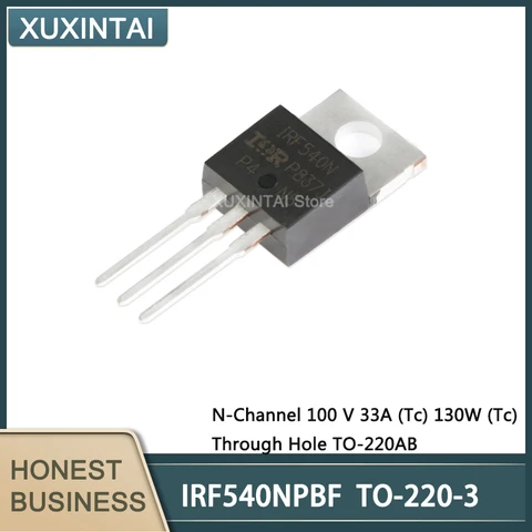 50 шт./лот новый оригинальный IRF540NPBF IRF540 N-Channel 100 V 33A (Tc) 130W (Tc) с диагональю дюйма