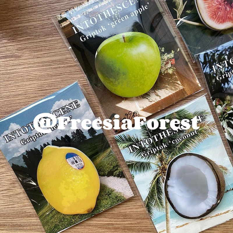 Глянцевый держатель Griptok для телефона с рисунком кокоса лимона фига |