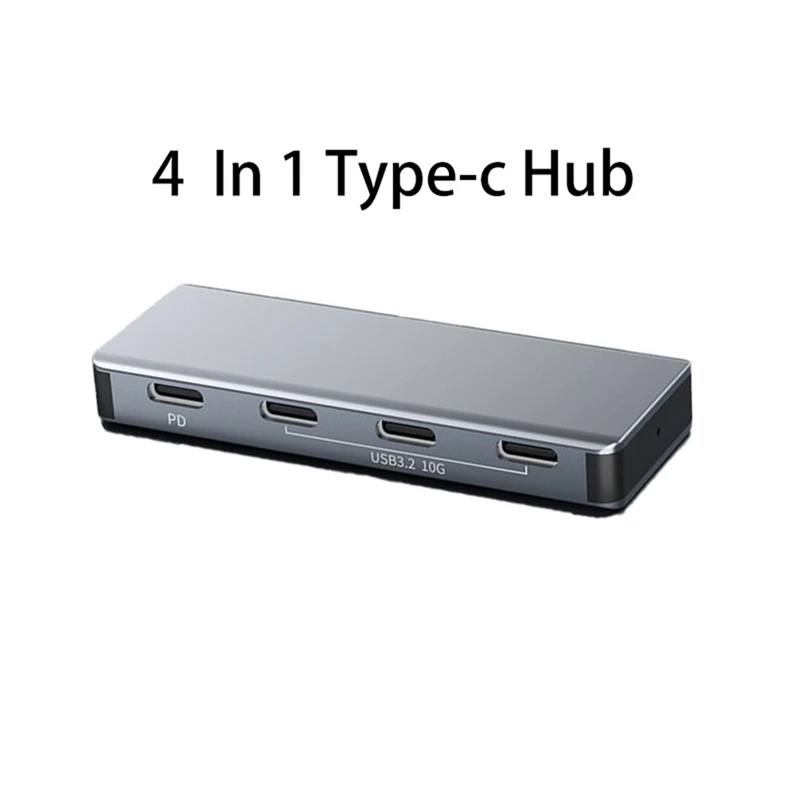 Концентратор 4 в 1 Type-C порта USB Type C к USB3.2 Gen2 разветвитель адаптер PD 10 Гбит/с для Pro Air