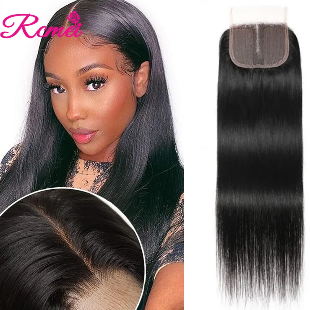 

HD Прозрачная Кружевная застежка 5x5x1 T часть прямая кружевная застежка Remy человеческие волосы для женщин бразильская прямая T часть кружевная застежка