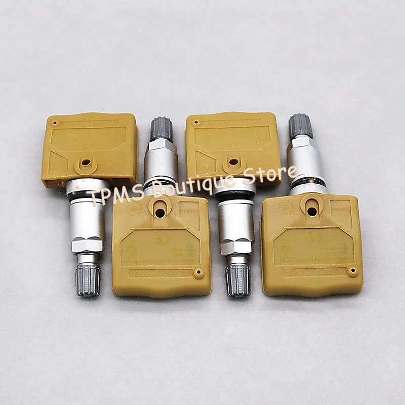 Фото 4 датчика TPMS 433 МГц 40700-JY00B 40700-JY00A для Nissan Armada Frontier Murano Navara NP300 Pixo, система контроля давления в шинах №3