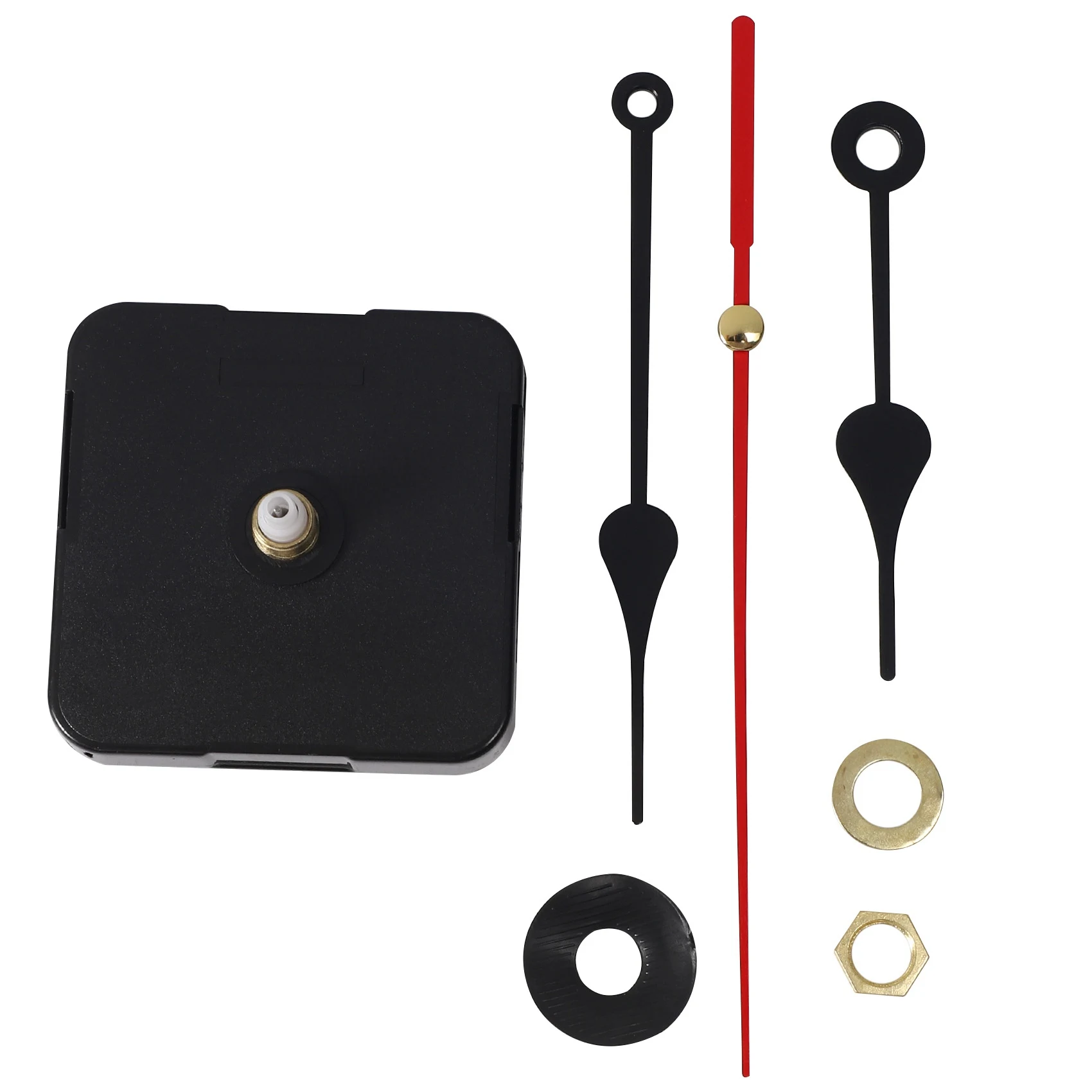 

Clock Movement Mechanism Black Hour Minute Red Second Hand DIY Tools