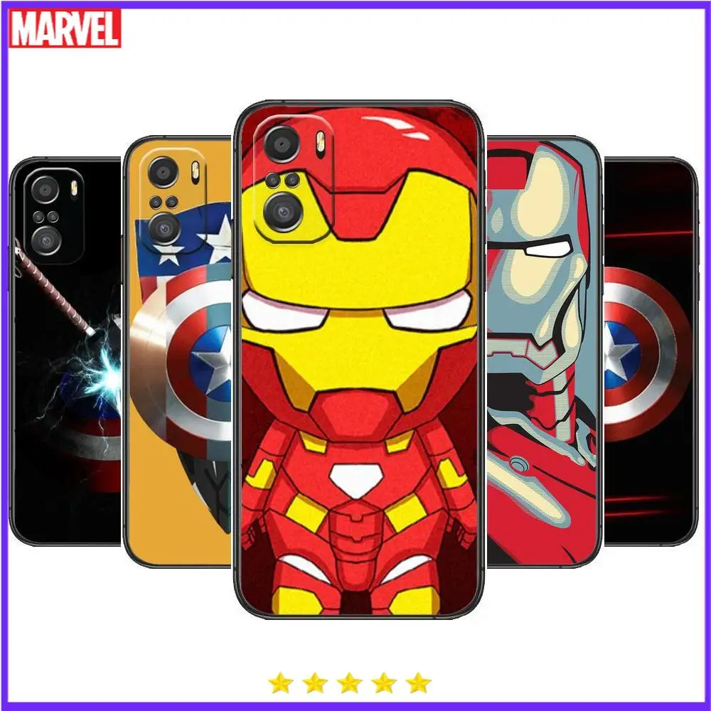 

Captain America's Shield Phone Case For xiaomi redmi 11 Lite pro Ultra 10 9 8 MIX 4 FOLD 10T Black Cover Silicone Back Prett