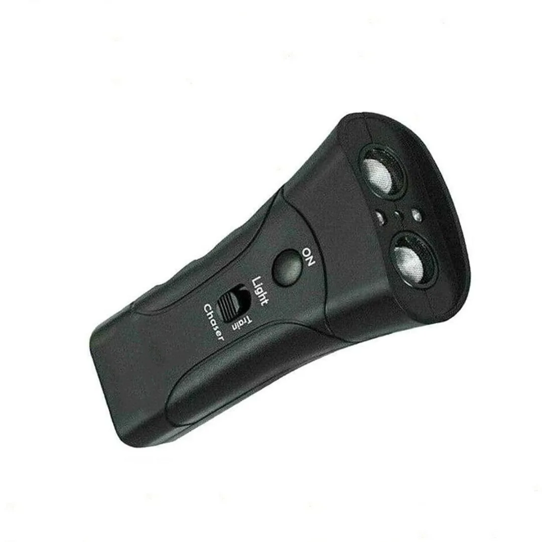 

1 шт. двухсторонний светодиодный фонарик, Отпугиватель собак, многофункциональное ультразвуковое устройство против лая собак, тренажер