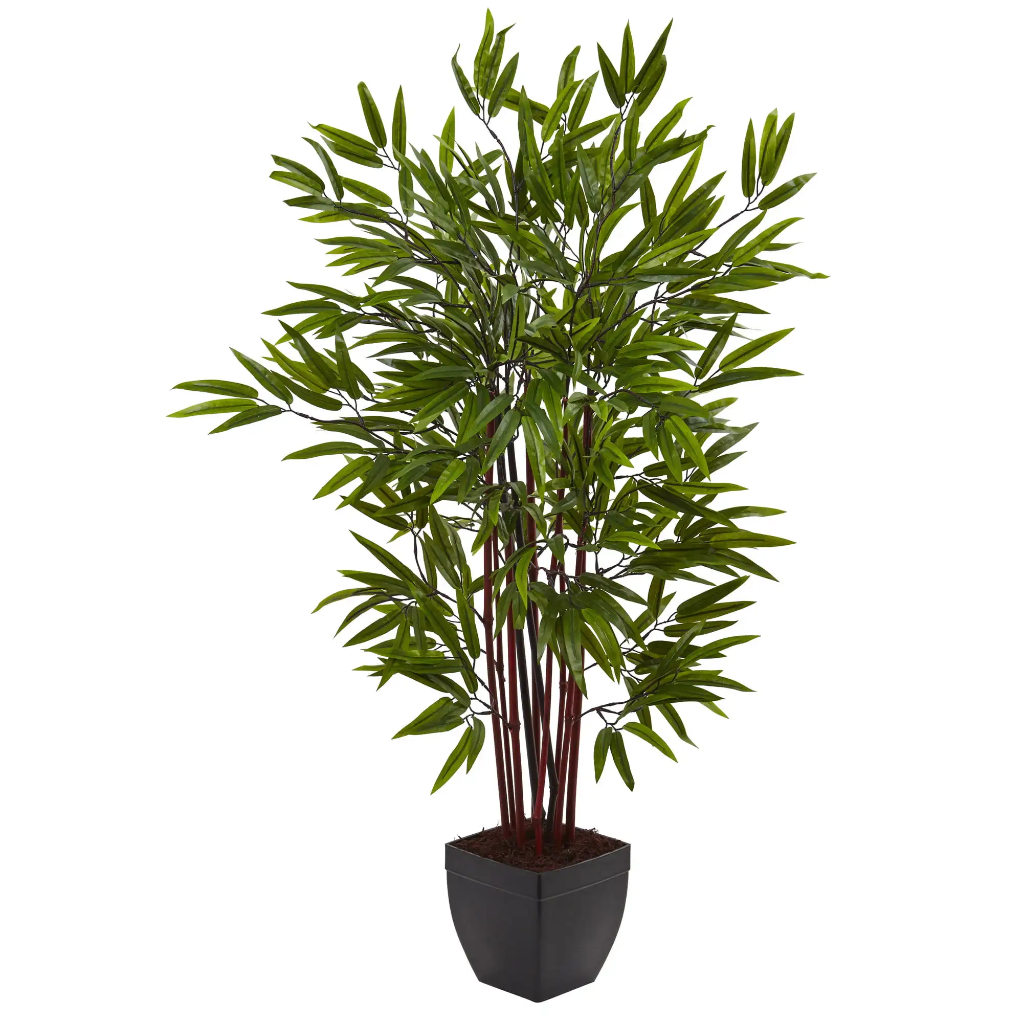 

Nearly Natural 4' Bamboo Artificial Tree with Planter,Green