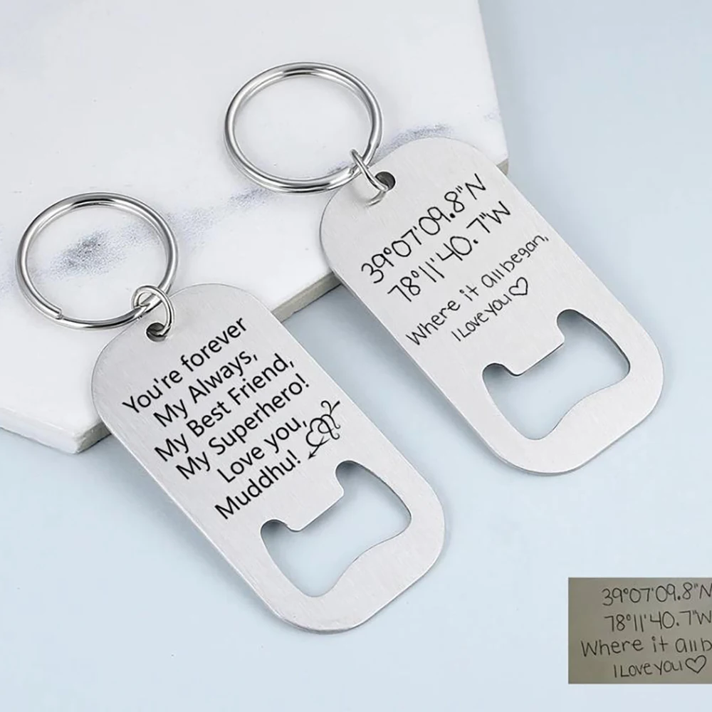 Открывалка для бутылок с гравировкой на заказ открывашка свадебные сувениры