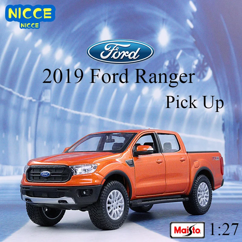 

Maisto 1:27 2019 Ford Ranger Pick Up Static Die Cast Vehicles Simulation Alloy Collectible Model Car Toys Gift Toy B104