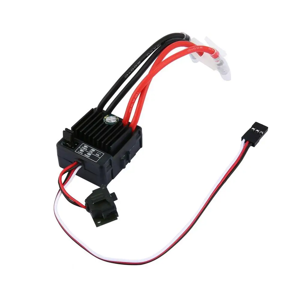 New 1060 Brushed ESC 60A 2-3S LiPo Waterproof Electric Speed Controller for RC 1/10 Touring Cars Buggies Trucks Rock Crawlers