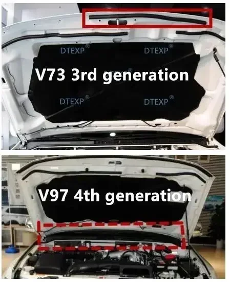 Цельное резиновое уплотнение капота для Pajero V90 5902A015 полоса Montero V80 уплотнитель