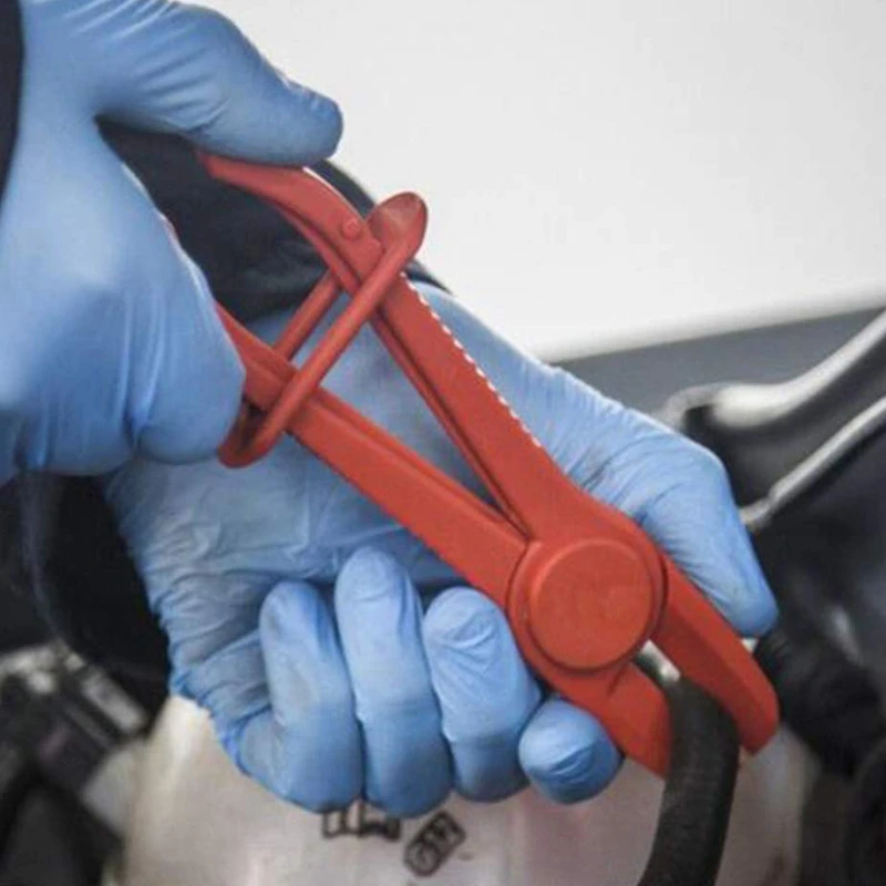 

6 Pack Hose Clamp Pliers,Line Clamps Pinch Pliers For Brake Hoses, Fuel Hoses,Gas Lines,Coolant Hoses,Radiator Hoses,Red