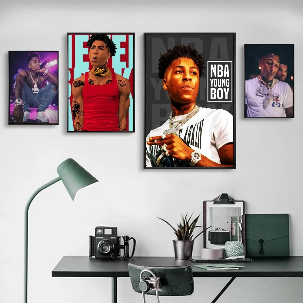 Nba YoungBoy Rapper Star Poster Wall Art Home Decor Room Digital Painting Living Restaurant Kitchen
